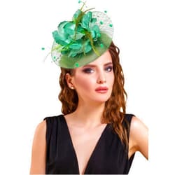 Focupaja Fascinators Hats Women Pillbox Hat Feathers Derby Headband Wedding Headwear Tea Party Hair Clip 20s 50s Top Hat