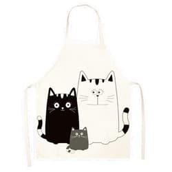 BOCTTCBO Cat Apron Cute Cooking Apron for Women Men Chef Funny Aprons Kitchen Baking Painting Gardening and Party