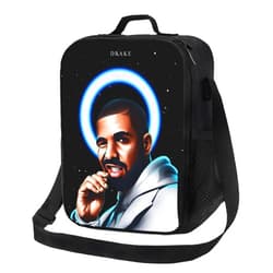 CREFDR Drakes Lunch Bag Unisex Portable Reusable Lunchbox for Adult Insulated Lunch box for Office Picnic, Black