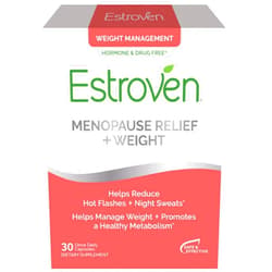Estroven Menopause Relief + Weight Management Caps-Helps Reduce Hot Flashes & Night Sweats, Original Version, 30 Count 30 Count (Pack of 1)