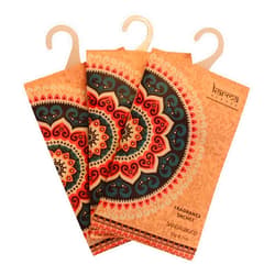 Karma Scents Premium Sandalwood Scented Sachets for Drawers, Closets and Cars, Lovely Fresh Fragrance, Lot of 12 Bags