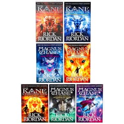By Rick Riordan (Author) Kane Chronicles & Magnus Chase and the Gods of Asgard 7 Books Collection Set(The Red Pyramid, The Throne of Fire, The Serpent's Shadow, The Sword of Summer, The Hammer of Thor & More)