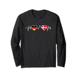 Dänisch Däne Dänemark Geschenkidee Danish German Heruschlag Germany Denmark Long Sleeve T-Shirt