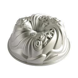 Nordic Ware Let It Snow Bundt, Silver, 10-Cup Capacity