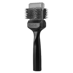Les Pooches Finisher/Deshedder Brush Firm (Silver Color) - Small Finishing