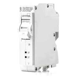 Leviton LB120-DFT 20A 1-Pole Plug-On AFCI/GFCI Branch Circuit Breaker, Thermal Magnetic, 120 VAC, White