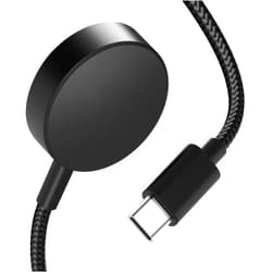 Tebiemao Charger for Samsung Galaxy Watch 6/6 Classic/5/5 Pro/4/4 Classic/3/Active 2 (USB-C)-Upgrade Metal Case Nylon Cable Galaxy Watch Wireless Charger