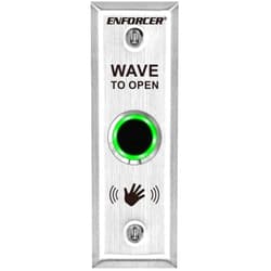 Seco-Larm SD-9163-KSQ Outdoor Wave-to-Open Sensor, Slimline with English Message; Adjustable Sensor Range Up to 7