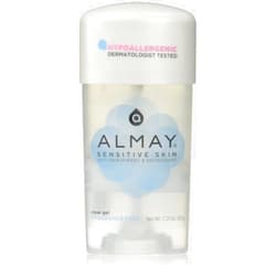 REVLON Almay Sensitive Skin Clear Gel, Anti-Perspirant and Deodorant, Fragrance Free, 2.25 Oz (Pack of 2)