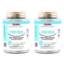 Rectorseal 31551 1/2 Pint Brush Top Tru-Blu Pipe Thread Sealant (Two Pack)