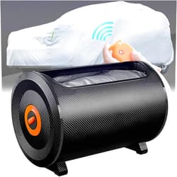 BYOKA Fully Automatic Car Cover with Remote Control, Sunproof Sun Shade Canopy Fully Automatic Movable Carport, Automobile Protection Keeping Vehicle Cool,Car