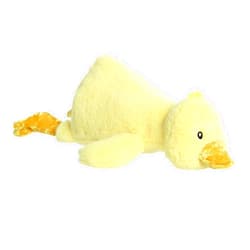 Aurora® Laid-Back Snoozles™ Duck Stuffed Animal - Cuddly Comfort - Imaginative Playtime - Yellow 19 Inches