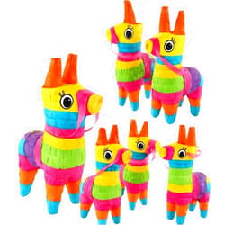 GIFTEXPRESS 6 Pack Mini Donkey Pinatas 7.5x5.5
