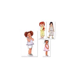BUTTERICK PATTERNS B4173 Toddlers'/Children's Top, Dress, Shorts and Pants, Size 4-5-6