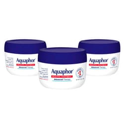 Aquaphor Healing Ointment - Skin Protectant for Dry Cracked Skin - Hands, Heels, Elbows - 3.5 oz Jar (Pack of 3)