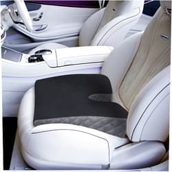 Kölbs Car Seat Cushion Truck Driver Cushion, Wedge Seat Cushion with Cutout for Coccyx Tailbone Pain Relief, Stylish Chic Jacquard Cover