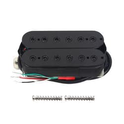 FLEOR Alnico 5 Electric Guitar Neck Pickup Double Coil Humbucker Pickups-Black