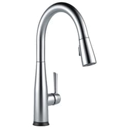 Delta Essa Brushed Nickel Touch Kitchen Faucet with Pull Down Sprayer, Modern Single Hole Touch On Kitchen Sink Faucet, Single Handle, Arctic Stainless 9113T-AR-DST