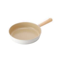 Neoflam FIKA 9inch 24cm Ivory IH Frypan, Impact Induction Heating