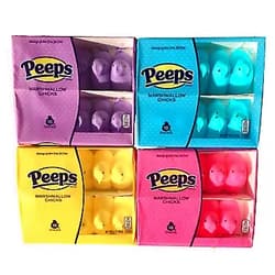 Peeps Marshmallow Chicks Peeps Variety Pack 40 Ct, 4 Pack