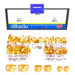Glarks 105Pcs Tube OD 1/4