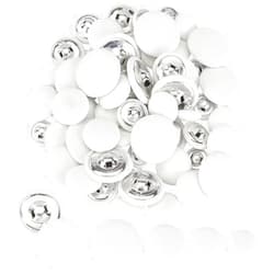 PH PandaHall 64pcs White Fabric Covered Button, 4 Sizes Round Shank Buttons Sewing Button Soft Cloth Buttons for Overcoat Vests Blazer Jacket Dress Blouses DIY Sewing(14mm, 17mm, 19mm, 25mm)