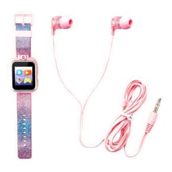 Playzoom Kids Smartwatch & Earbuds Set - Video Camera Selfies STEM Learning Educational Fun Games, MP3 Music Player Audio Books Touch Screen Sports Digital Watch Fun Gift for Kids Toddlers Boys Girls