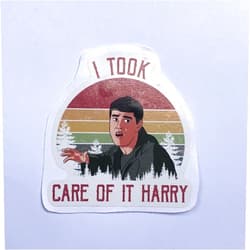 HKP DESIGN Style (3Pcs) Lloyd Christmas Dumb and Dumber Harry I Took Care of It Sticker 3