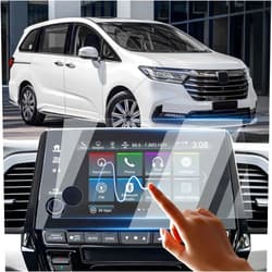 Sunsdrew 2PCS Odyssey Screen Protector for 2018-2023 2024 Honda Odyssey(EX/EX-L/Sport/Touring/Elite),8-inch Touch Screen Radio Display Protector 9H Tempered Glass Protective Film Anti-Glare