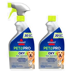 Bissell PET PRO OXY Stain Destroyer for Carpet and Upholstery, 22 oz, 2 pack, 17739