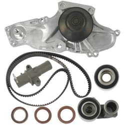 CYTROBE Engine Timing Belt Kit with Water Pump Compatible with 2003-2018 Honda Accord Crosstour Pilot Odyssey Ridgeline, Acura RL TL RDX MDX TSX ZDX, Saturn Vue V6 3.0L 3.5L 3.7L Replace TCKWP329 TKH-002