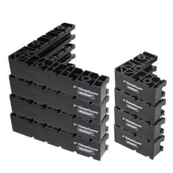 Milescraft Inc. Milescraft 7366 Corner Square Kit - 90° Corner Clamping Positioning/Assembly Squares. 8in. and 4in. Works on Interior or Exterior Corners. Non-Marring Material. (8pc)