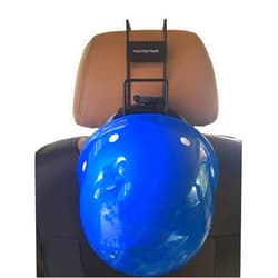 Attisstore Over The Seat Hard Hat Rack,Heavy Duty Sturdy Steel Hard Hat Hanger with Seat Back Mount, Black Coated