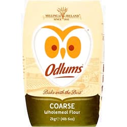 Odlums Wholemeal Coarse 2Kg (70.5oz) x 2 Pack