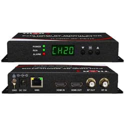 Thor Broadcast HDMI to Coax Modulator Send HDMI Video Source up 1080p to All TVs as HD CATV QAM or ATSC Channels