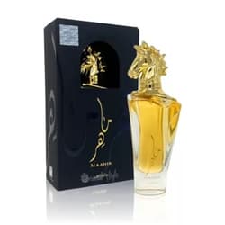 Lattafa Perfumes Maahir by Lattafa Perfumes EDP 100ML (3.4 oz) I Bold and Rich Oud Fragrance I sandalwood, musk and vanilla Notes I perfume’s core includes flowers of peony, pink lily and jasmineI Signature Arabian Perfumery I By Lattafa Perfumes