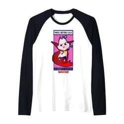 DC League Of Super-Pets Kneel Before Lulu Poster Raglan Baseball Tee