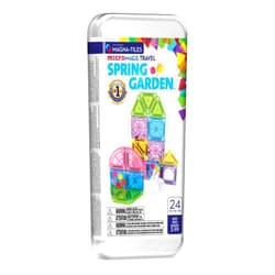 Magna-Tiles microMAGS 24-Piece Spring Garden Travel Set, The Original Magnetic Building Brand