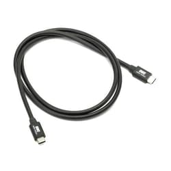 OWC Thunderbolt 4 Cable, Thunderbolt Certified, 1.0 Meter (3.28 ft.), 40 Gb/s Data Transfer, 240W Power Charging, Compatible with Thunderbolt 4, Thunderbolt 3, USB-C, and USB4 Devices, Black