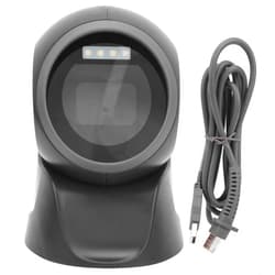 BORDSTRACT 2D 1D Desktop Barcode Scanner Omnidirectional Hands Free USB Wired Barcode Reader Continuous Scan Automatic Image Sensing Recognizer for POS PC Supermarket Bookstore Retail Mall
