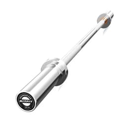 RITFIT 4ft/4.8ft/6ft Olympic Barbell for Strength and Weightlifting Training - 2 Inch Olympic Bar for Squat, Deadlift, Curl, Bench Press, Overhead Press - 350lbs/500lbs Capacity with Weight Plates
