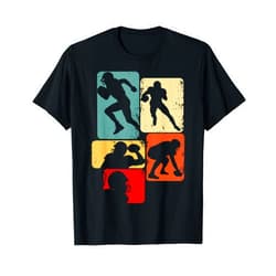 Cool Football Apparel & Gift Ideas Football American Football Kids Boys Mens T-Shirt