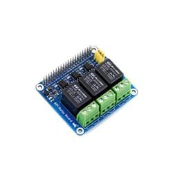 Coolwell Waveshare Raspberry Pi Relay HAT 3-CH Relay Board for Raspberry Pi Raspberry Pi 4B+ 4B 3B+ 3B 2B+ Zero W WH to Control High Voltage/high Current Devices