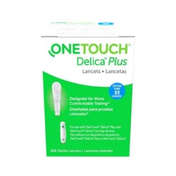 Lifescan The Onetouch Delica Lancets 33 Gauge