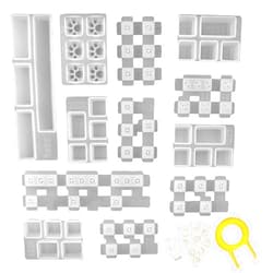 Aulufft Resin Keycaps Mold, Aulufft 1 Set Keycaps Mold DIY Crystal Casting Key Cap Silicone Mold with Key Puller and Finger Cover for Mechanical Gaming Keyboards Crafts Handmade Making Tools
