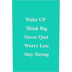 MADI Publishing Wake UP Think Big Never Quit Worry Less Stay Strong:: lined notebook 120 Pages (6 x 9 Inches)