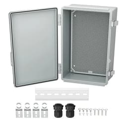 Joinfworld Waterproof Box for Electronics Outside 11.4x7.5x5.5