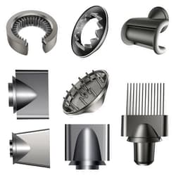 SUMAXPRO 8PCS Gentle Air Attachments/Diffuser/Styling/Concentrator/Filter Cleaning Brush/Wide tooth comb/Smoothing Nozzle Accessories Compatible with Dyson Supersonic Hair Dryer HD01 HD02 HD03 HD04 HD08 HD15