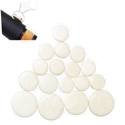 CCeCCe 17 Pack Clarinet Pads Set Replacement Bb Clarinet Pad 17 Keys Clarinet Padding for Bundy Clarinet Ebonite Bb Clarinets B Flat Clarinet Orchestra Musical Woodwind Instrument