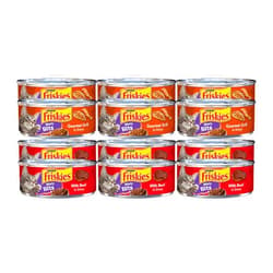 Purina Friskies Meaty Bits Canned Wet Cat Food Variety Pack, 6 Cans of Gourmet Grill in Gravy & 6 Cans of Beef in Gravy, 5.5 Ounce Cans (Pack of 12)